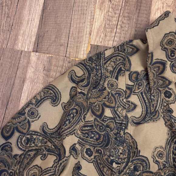 Paisley Suede Long Sleeve Shirt - Picture 4 of 4